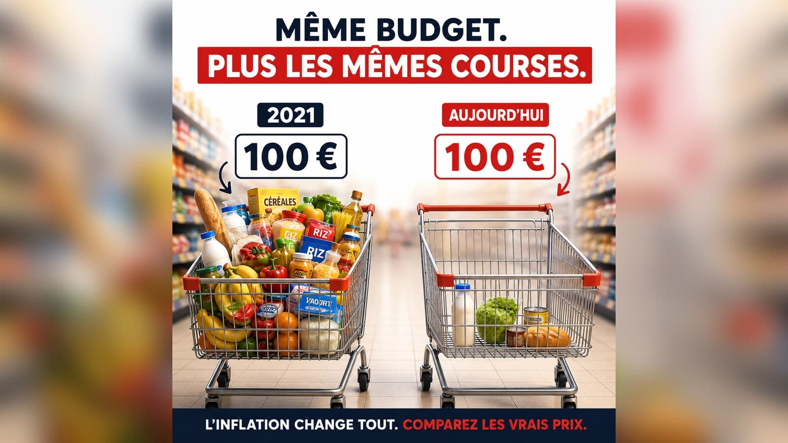 Vous prenez les mêmes courses qu'avant, mais c'est plus cher ? Ce n'est pas une impression.