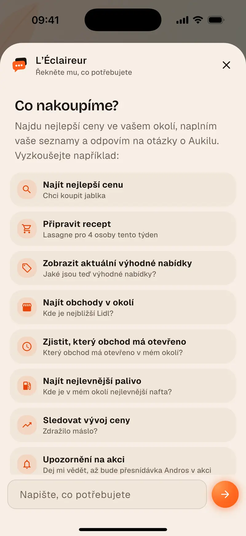 Asistent Aukilo sestaví recept za nejlepší cenu