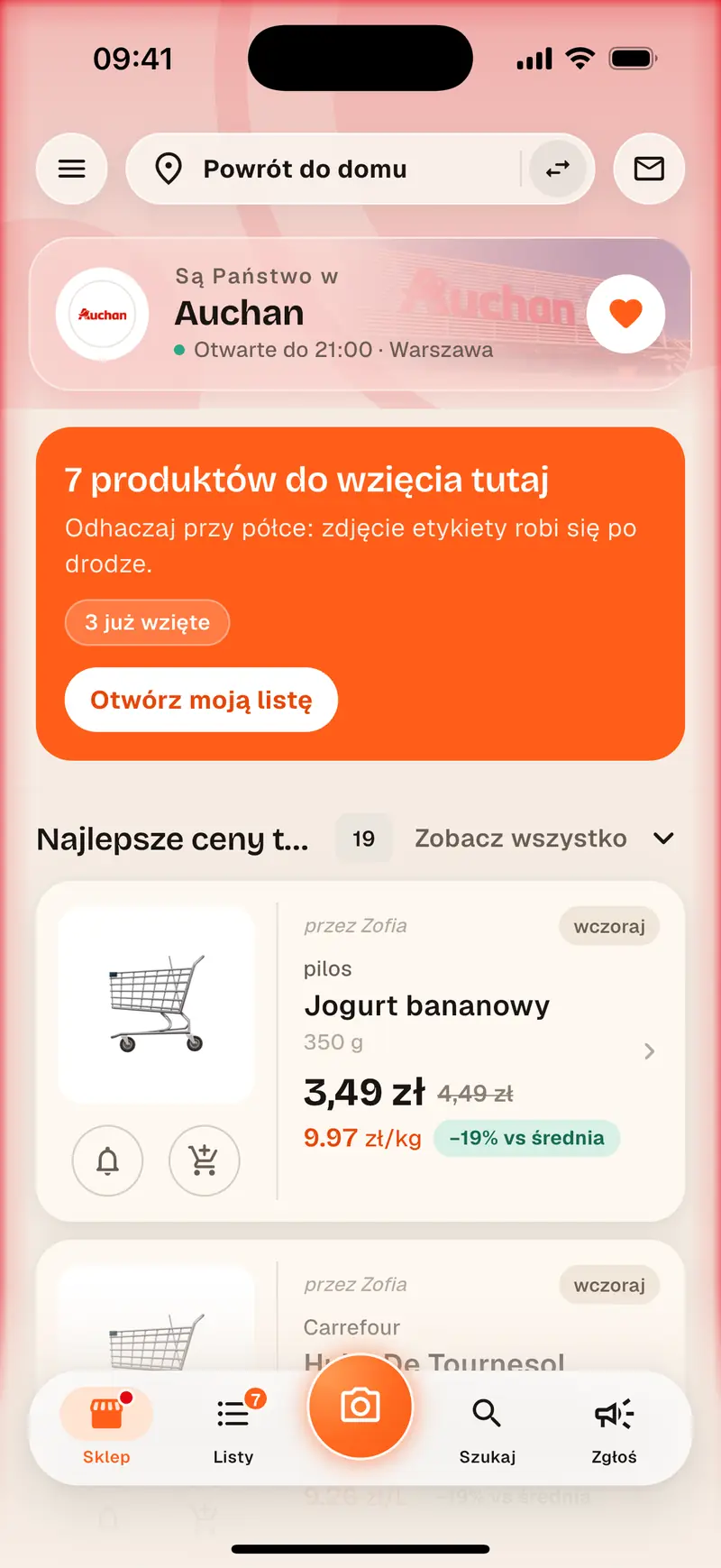 Aukilo w sklepie: okazje placówki, do której się właśnie weszło