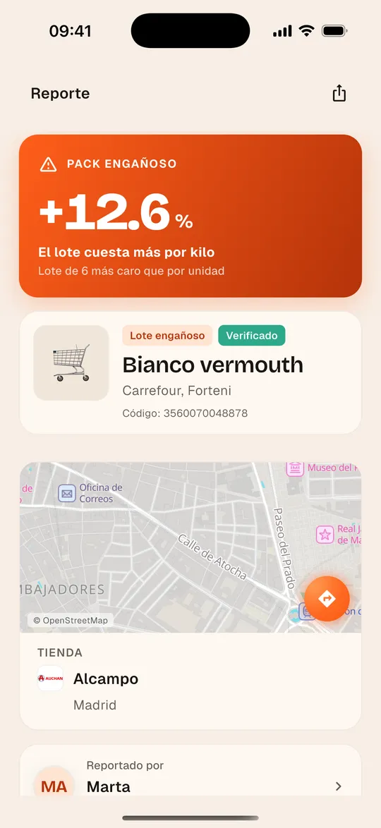 Aviso de un pack engañoso en la app Aukilo