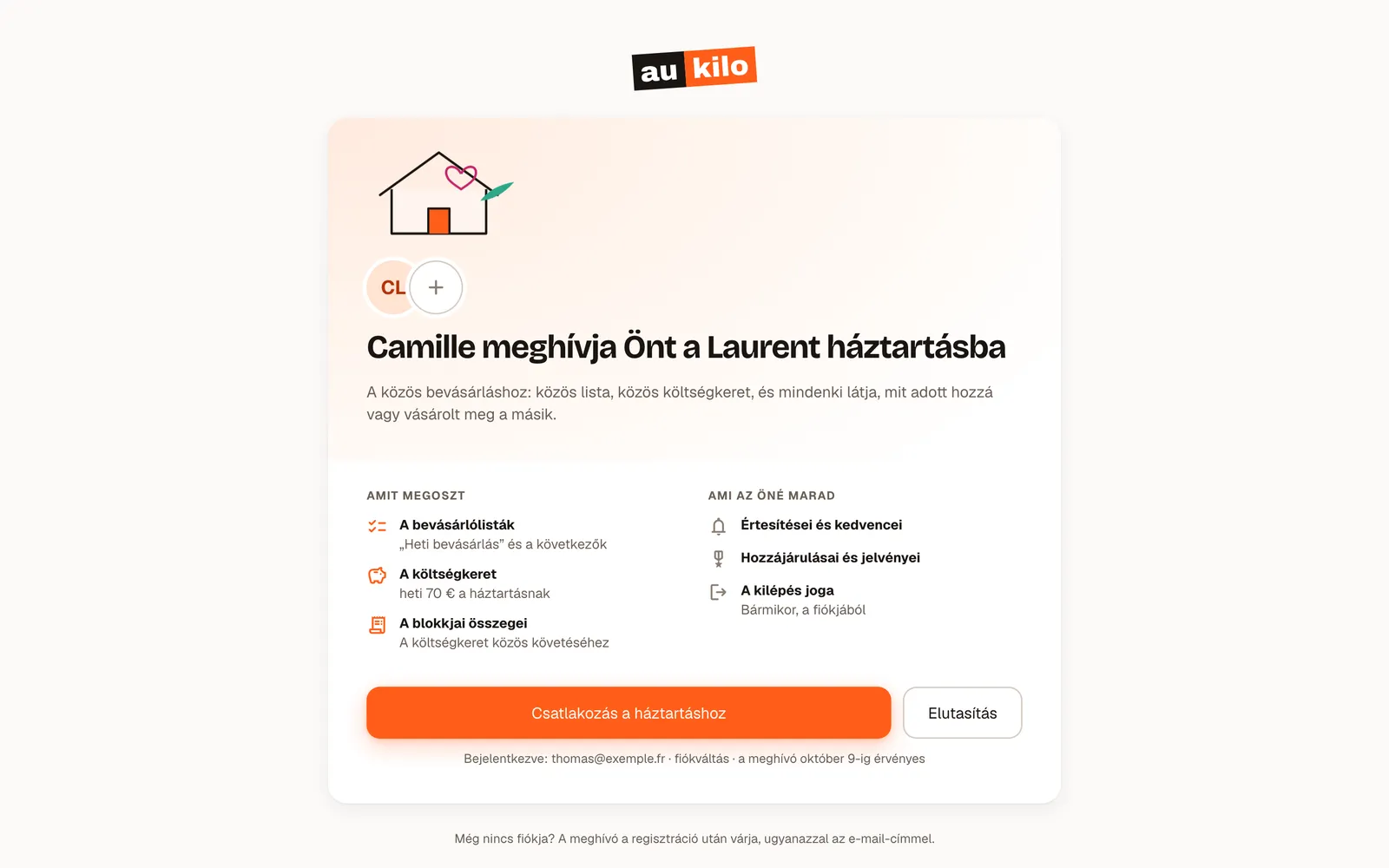 Meghívás a háztartásba: közös listák, költségvetés és blokkok