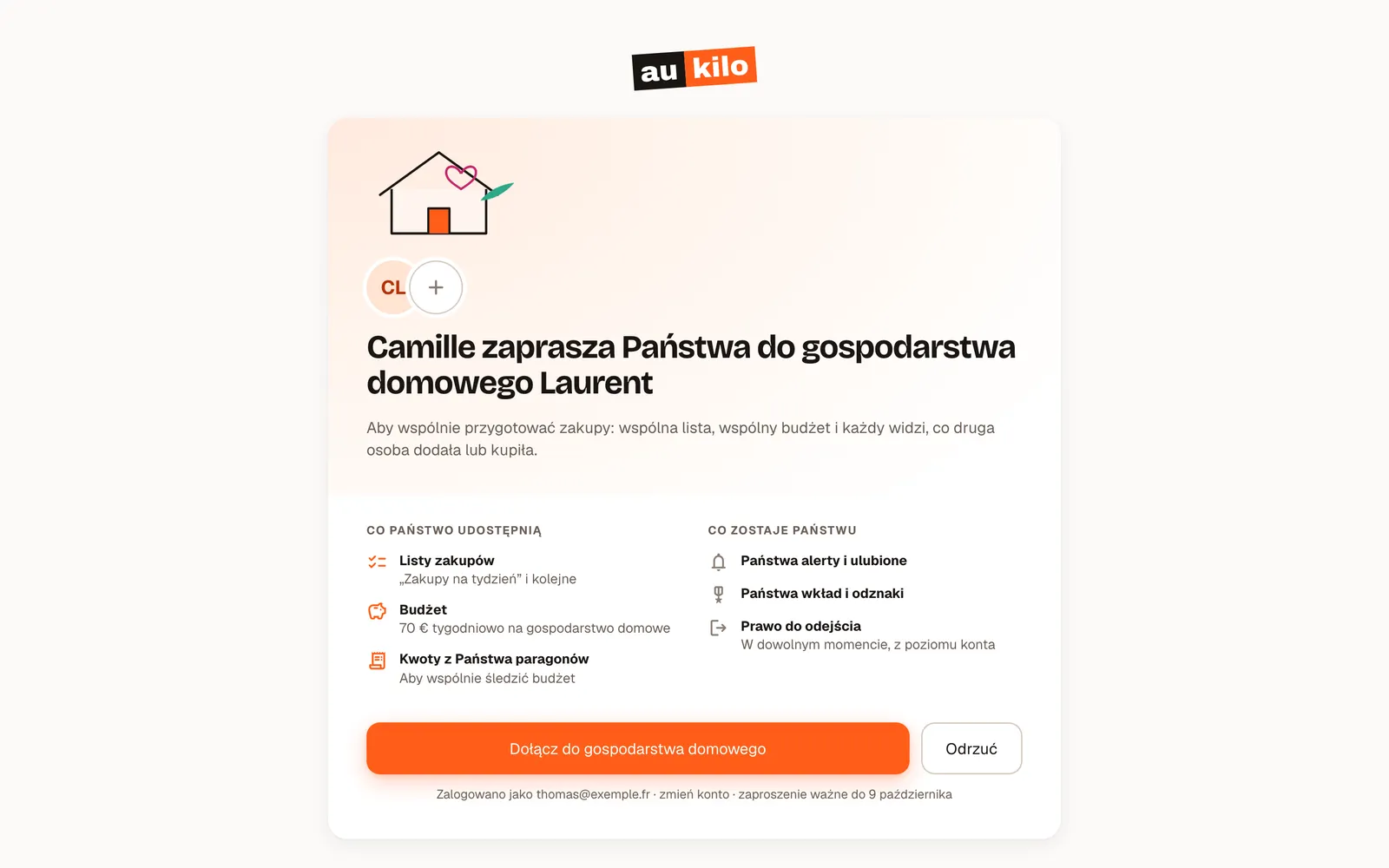 Zaproszenie do wspólnego domu: listy, budżet i paragony
